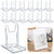 Memorywuu 12 Pack Acrylic Book Stand for Display Adjustable, 4.2in H