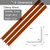 6 Pcs 49" Wall Corner Protector Trim, Walnut Wood Grain Edge Strip for Door and Window Frames Mirror Trim Backsplash Tile Edge (Walnut)