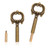 KALIONE 2 Pack Lamp Switch Replacement with Extensions, Turn On/Off Switch Knobs for Lamp Socket (Bronze)