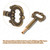 KALIONE 2 Pack Lamp Switch Replacement with Extensions, Turn On/Off Switch Knobs for Lamp Socket (Bronze)
