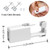 Ear Piercing Kits Disposable Ear Piercing Gun Kits No Pain Easy Use Ear Piercing Gun Kit Tool with Multi-Sized Gold Silver CZ Earring Studs (Silver- Black)