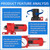 MEANLIN Air Compressor Moisture Filter, AC3010-03M Air Line Filter, 3/8" NPT Inlet with 150 PSI Gauge and Valve Shut Off Switch for Air Tools and Spray Paint Gun, Manual Drain