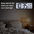 WallarGe 14.5'' Atomic Digital Wall Clock Battery Operated with Backlight