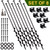 VASGOR 24” Mobile Home Anchors - Set of 8 Ground Anchor Screw in with Brackets and Adapter for Drill - Earth Anchors - Storage Shed and Swing Anchor Kits
