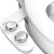 WATERLACE Ultra-Slim Bidet Attachment for Toilet - Dual Nozzle, Rear, Feminine Wash, Self-Cleaning, Adjustable Cold Water Pressure, Non-Electric Bidet Toilet Seat for Bathroom, Easy Install (Chrome)