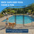 ALLSAFE Pool Fence Hole Caps for 1-Inch Poles, Tan, 25 Pack