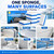 RAINFLOW 10PCS Boat Scuff Erasers, Thick Cleaning Sponges for Marine Use