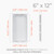 HVAC OV 6x12 Inch White Access Panel for Drywall – ABS Plastic Square Wall, Ceiling Access Door for Plumbing Electrical HVAC - Indoor Drywall Access Panel, 6 x 12 Access Panel for Crawl Space