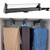 Pull Out Clothes Hanger Rail for Closet, Adjustable Heavy Duty Steel Clothes Storage Hanger Rack Bar for Pants Coats (392mm/15.4inch)