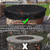Round Fire Pit Cover for In-Ground Firepit 52-56 inch Outdoor Firepit Cover