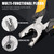 KHEARPSL 1800Pcs Wire Cage Clips and Pliers, Fencing Pliers Rabbit Chicken Wire Cage Fasteners Hog Ring Pliers, J Clips Tool for Assembling and Building Wire Cages, Wire Fence Fastener Tool