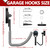 3-H Heavy Duty Magnetic Hooks, Large Magnet Hooks,4 Pack Gray