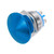 MECCANIXITY 1PCS 3A 19MM 3/4" Momentary Mushroom Head Push Button Switch 12V 24V 120V 250V AC Blue 1NO Waterproof IP65 SPST Domed Round 2 Screw Foot Button