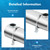 JUOPTGJ Pool Heat Exchanger,Heat Recovery Pool Heater Stainless Steel Shell，200kBtu/h 304 Stainless Steel Same Side Ports 1"+1 1/2" FPT for Swimming Pool Spa Solar Heate