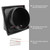 FRESH SPEED 4-Inch Black Exhaust Dryer Vent Cover 304 Stainless Steel
