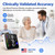 GUAEVER Blood Pressure Monitor Rechargeable Upper Arm, Large Screen, Black