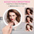 WEILY Magnifying Makeup Mirror 10X/1X, Travel Mirror with Light