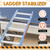 Briwooody Ladder Stabilizer for Gutters and Roof Ladder Safety Covers Grip Strips Extension Accessory Non Skid Anti Slip Tape, Fall Prevention Scratch Protection, Strong Grip