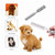 2Pcs Razor Comb for Dogs Cats with Extra Blades Double Sides Pet Razor Comb Trimming & Grooming Hair Cutter Comb Trimmer Grooming Comb for Dog Cat (Silver)