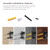 LEOPO 6 Inch 6 Pack Openwork T Shelf Brackets for DIY Floating Shelf