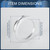INFINAUTO Hub Centric Rings, 56.1mm ID to 73.1mm OD Vehicle Wheel Hubrings Aluminum Alloy, 4 Pcs