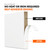 White PVC 1-1/2 inch x 50 ft Edge Banding Peel and Stick Strong Adhesive Edging Trim Flexible and Durable Veneer for Wood Cabinate Laminate Shelf Restoration
