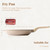 PRICUSIS Nonstick Frying Pan, 8/10/12 Inch Skillet with Stay Cool Handle, Stain/Scratch/Crack Proof, Induction Compatible, Dishwasher Safe, PFOA Free (12-Inch, Natural Linen)
