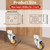 HOD 2" Side Mount Casters Set of 4, L-Shaped 360° Swivel