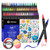 Artecho Acrylic Paint Markers 60 Colors with Brush Tip and Fine Tip