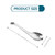 4 PCS Caviar Spoon Professional Spherification Spoon Slotted Spoon Stainless Steel Spherification Spoon Caviar Box Spherification Kit for Caviar, Egg Whites and Yolks Separated