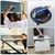 8" Glass Suction Cup, 2 Pack Vacuum Suction Cups with Metal Handle and Brass Pump for Granite & Glass Lifting, 480 lbs Load Capacity with Carrying Case, Deep Blue
