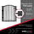 Safetech Hardware Magnetic Side Pull Gate Latch | General Purpose Magnetic Gate Latch for Aluminum/Metal Fences | Industrial Strength Self-Latching Fence Pull SLG-150KB - Black