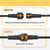 cshare Extension Cords for String Lights Inflatable Decorations, 2 Pin 32.8FT Outdoor Extension Cable Waterproof for Class2 Power Adapter Solar Pannel Holiday Black(Pin Size:8mm)