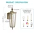 BIEOCUR Outdoor Wall Light Fixtures,Vintage Exterior Waterproof Lantern