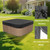 Eanpet Waterproof Hot Tub Cover Protector 85 x 85Inch Square Spa Cover Replacement for Hot Tub Lid Outdoor Protective Cover Cap,Brown
