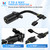 MICTUNING 7 Way Blade to 4 Way Flat Trailer Adapter, 7 Pin Round to 4 Pin Towing Wiring Connector Trailer Light Socket Converter Cable for Trailer RV