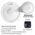 Caysie 16 Inch Sealed Large Outdoor Clocks Waterproof (White)