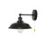 Bagkcopp Industrial Black Wall Sconces Light with Pull Chain Switch,Wall Mount Light Lamp for Kitchen Bathroom Bedroom Vanity Hallway Dining Room (Black-26cm)