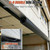 Garage Door Bottom Seal, 10FT EPDM Weather Stripping with Aluminum Track