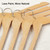 TOPIA HANGER Wooden Hangers 30 Pack, 0.28-inch Slim & Durable Clothes Hangers Space Saving, Natural Wood Hanger with 360°Swivel Hook and Non-Slip Shoulder Notches for Coat,Shirt, Camisole, Dress-CT51N