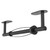 WZRUA Paper Towel Holder Under Cabinet, Single Hand Operable Roll Holder with Damping Effect,Self-Adhesive or Drilled SUS304 Stainless Steel for Kitchen Bathroom,Matte Black