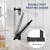 WZRUA Paper Towel Holder Under Cabinet, Single Hand Operable Roll Holder with Damping Effect,Self-Adhesive or Drilled SUS304 Stainless Steel for Kitchen Bathroom,Matte Black