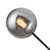 uznhty Globe Lamp Shade Replacement G9 Glass Globe Shade Round Ball Lamp Cover Gray for Chandelier Ceiling Light Pendant Light Wall Sconce, 4.72 Diameter