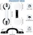 MCDEX Grab Bars for Shower, 12 Inch Shower Handle for Seniors, 2 Pack