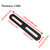 AUXBC 4 PCS 7.8" Black Flat Mending Plate Support with Slots, Straight Stainless Steel Repair Plates Brace Heavy Duty Thicken Fixing Bracket Connector Hardware with Screws(7.8"x0.78")