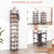 LANTEFUL Tall Shoe Rack 10-Tier Narrow Shoe Shelf Storage for 10-15 Pairs Shoe and Boot, Sturdy Shoe Storage Space Saving Corner Shoe Rack Organizer for Closet, Entryway, Living Room, Brown