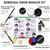 Halloween Joker/Clown Makeup, Complete Joker/Clown Makeup Kit Face Paint SFX Character Set, Professional Joker Make Up Kits for Art Costume, Dress-Up Party, Cosplay, Stage & Film