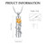 VCCWYQK Rose Flower Urn Necklace for Ashes with Hollow Cylinder Cremation Jewelry Urn Pendant Memorial Lockets for Ashes for Women Men (F)