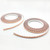ARTKINGTO Scalloped Copper Foil Tape for Stained Glass, DIY Handicrafts, Crafting, Black Backed Copper Foil, 1/4 Inch Scalloped