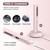 Flat Iron Cordless, Mini Hair Straightener and Curler for On The Go (Pink)